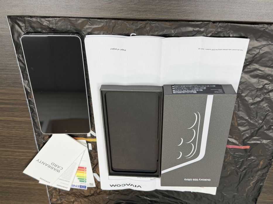 КАТО НОВ 512GB Samsung S26 Ultra Гаранция Viacom 2028г. White
