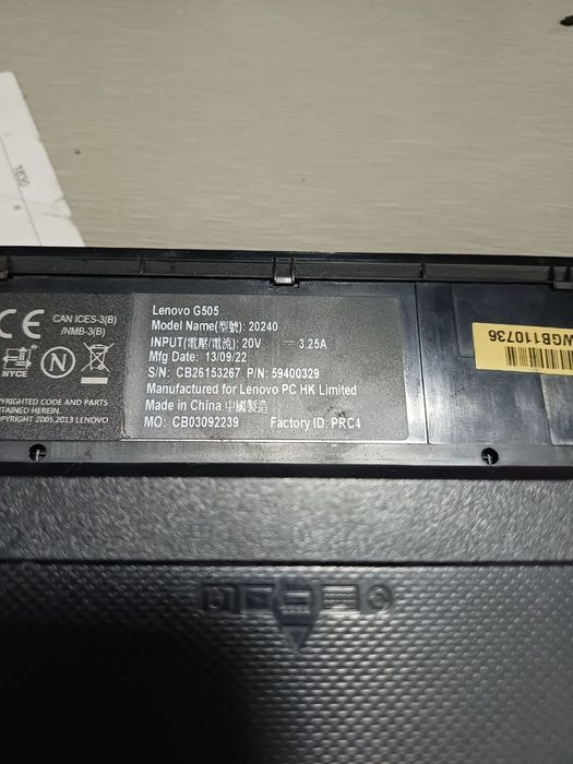 Ноутбук Lenovo G505 сотилади