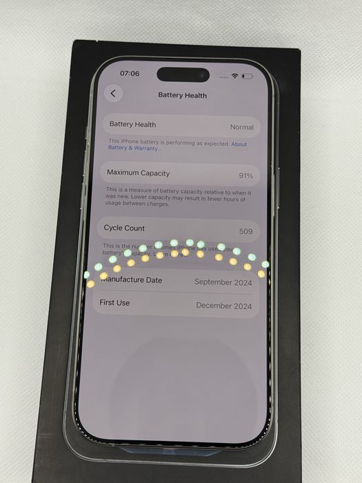 iPhone 16 Pro - baterie 91%, 128GB