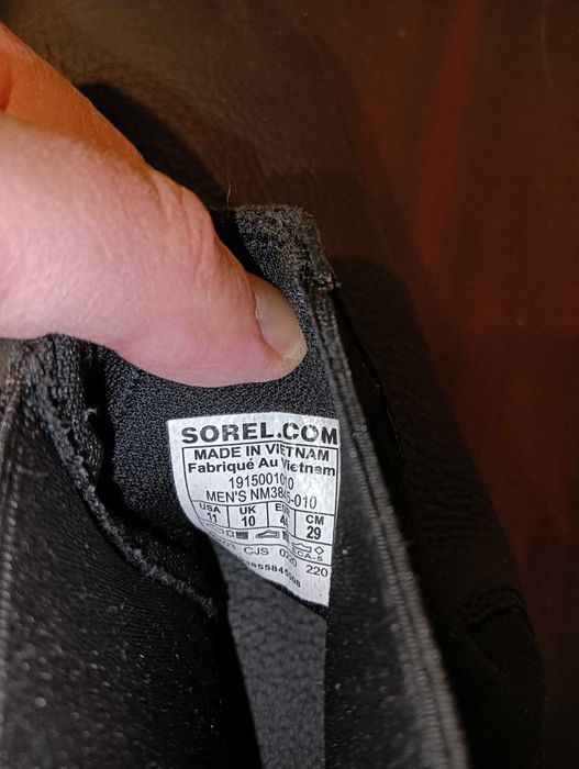 Ghete Sorel impermeabile, piele, mărimea 44 – aproape noi