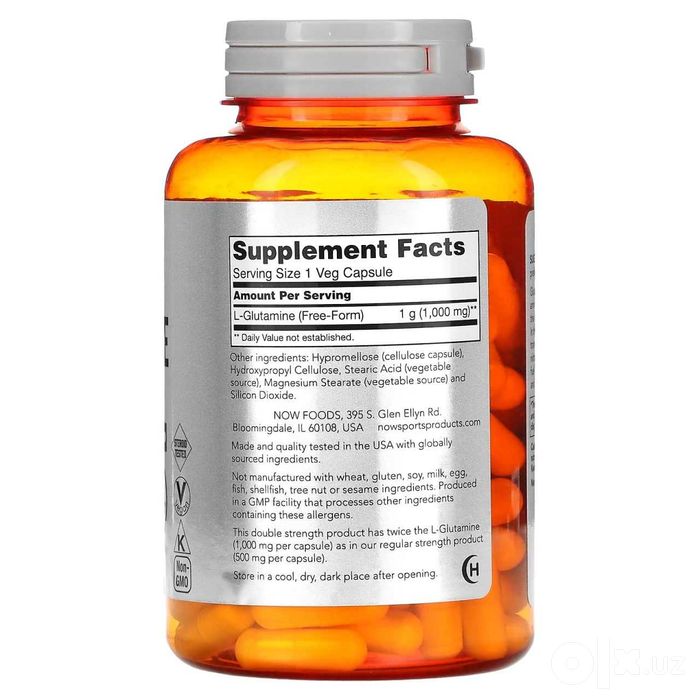 л-глутамин 1000мг., L-Glutamine 1000mg, л-глютамин