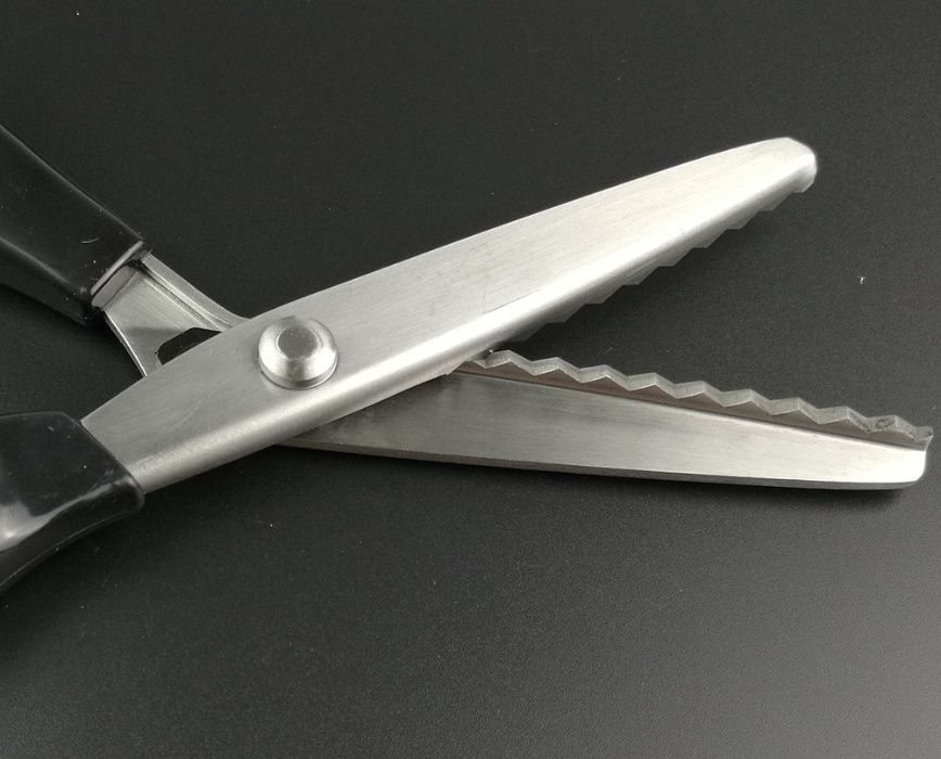 Професионална ножица 23см зигзаг зиг-заг и вълнообразна