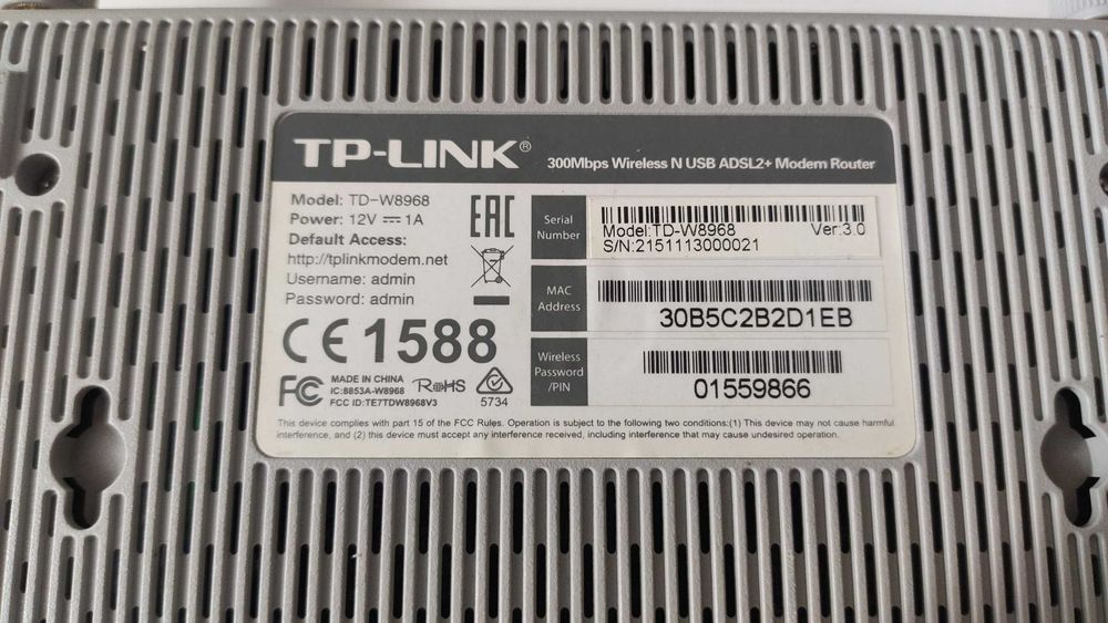 Wi-Fi роутер TP-LINK WR745N, WR940N и ADSL2+ модем TD-W8968N Б.У.
