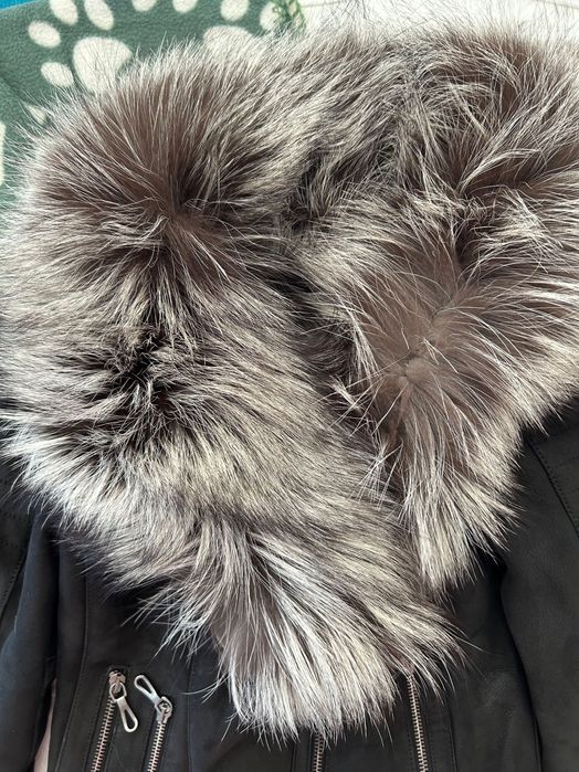 Дамско кожено яке лисица