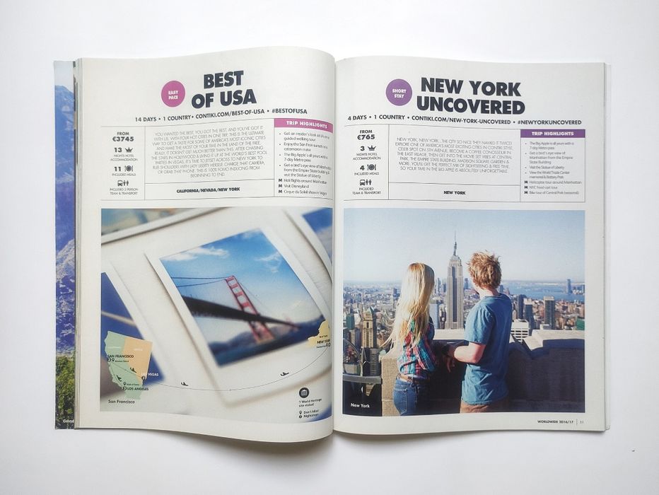 Contiki Worldwide. Стильные Журналы о Туризме и Путешествиях