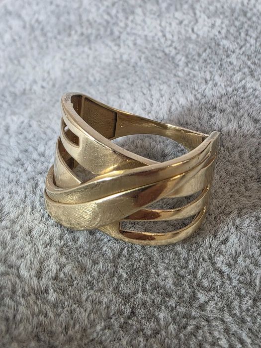 Inel din aur 14K cu design modern suprapus – 3,85 g