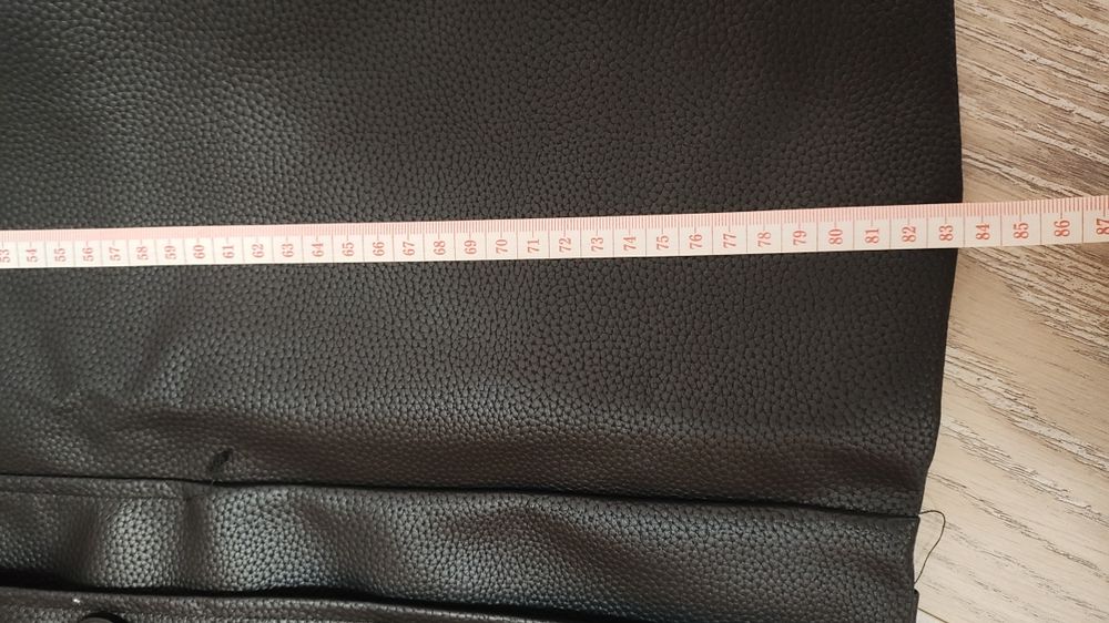 Черно яке от изкуствена кожа