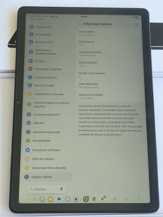 Vand/Schimb  Galaxy Tab A11 Plus 256gb  Wi-fi