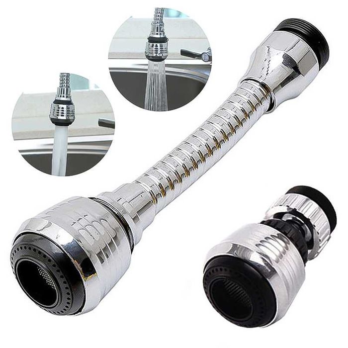 Удължител за кухненски смесител – гъвкав накрайник за чешма