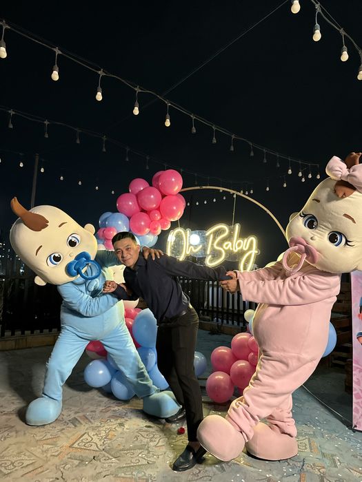 Мишка на выписка из роддома