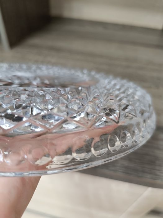 Стеклянное блюдо советских времён