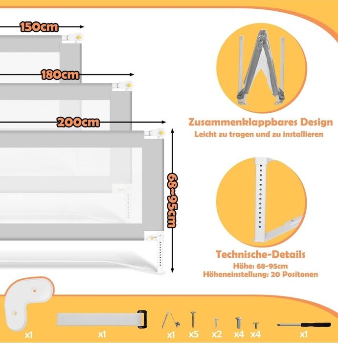 Protecție pat bebeluși