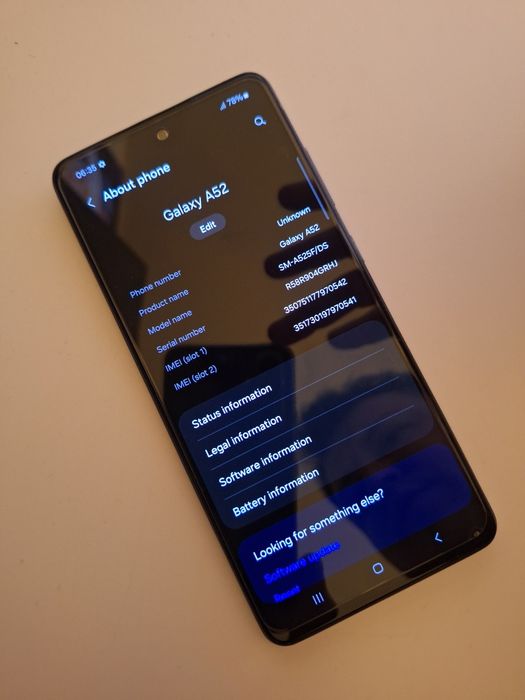 Samsung A52  ca NOU