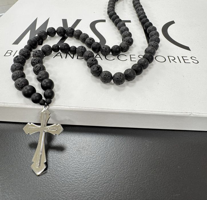 Мъжка броеница от естествени камъни