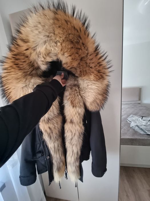 Дамска парка с естествен косъм