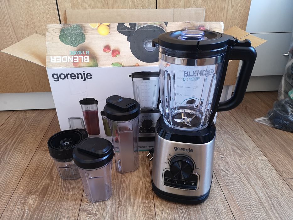 Blender GORENJE B1400BE, 1.75l, 1400W, 4 trepte viteza, argintiu-negru