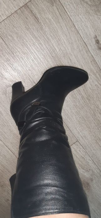 Кожанные Сапоги женские