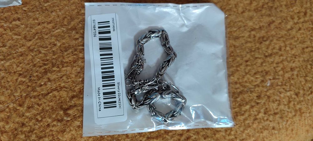 Чисто нова гривна - Hot mens Vintage Double-headed 21см.