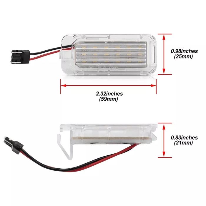 Set becuri lampi led numar Ford Focus Mondeo Fiesta Kuga Galaxy C-Max