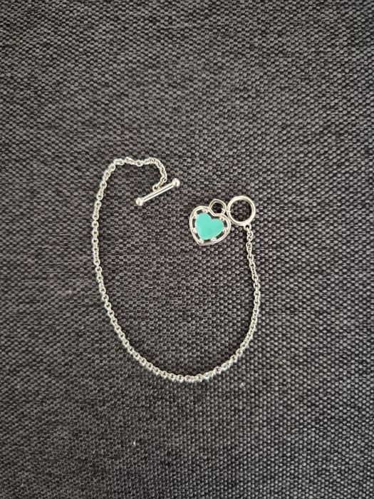 Гривна Tiffany Love heart blue