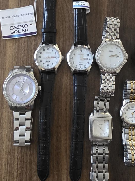 -60% Seiko Swarovski&Solar оригинални дамски часовници