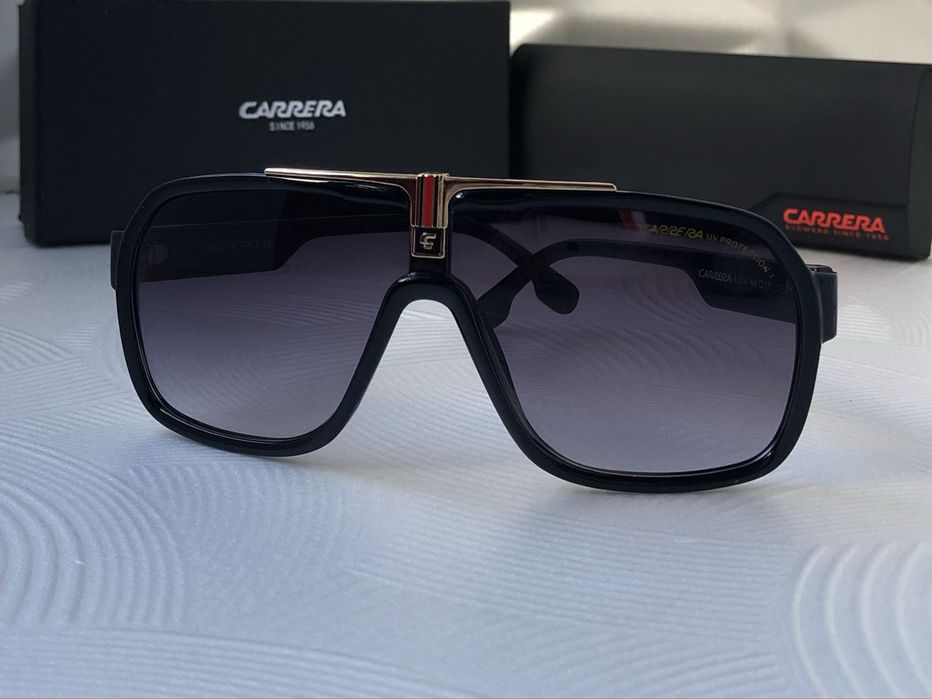 Мъжки слънчеви очила маска carrera 2 цвята черни