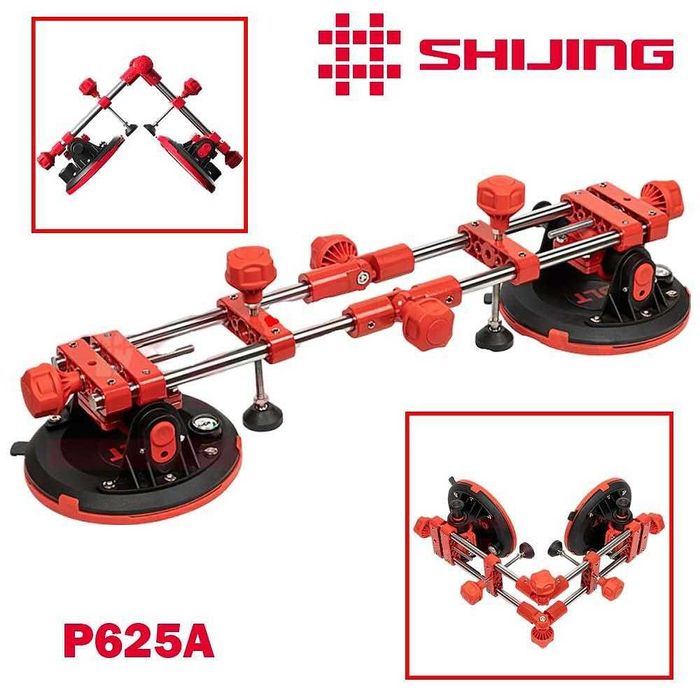 Вакуум вендуза, двойна, ъглова, SHIJING P625A, 203 мм, до 190 кг