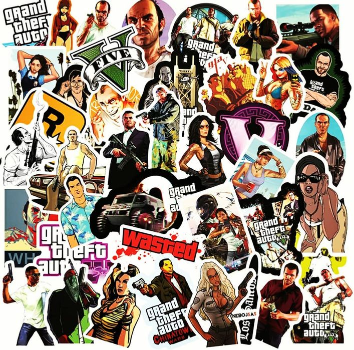 Наклейки Стикеры gta
