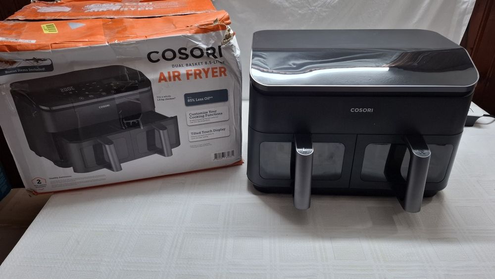 COSORI  фрайър с 2 кошници, 8 програми двойна зона XXL 8.5L