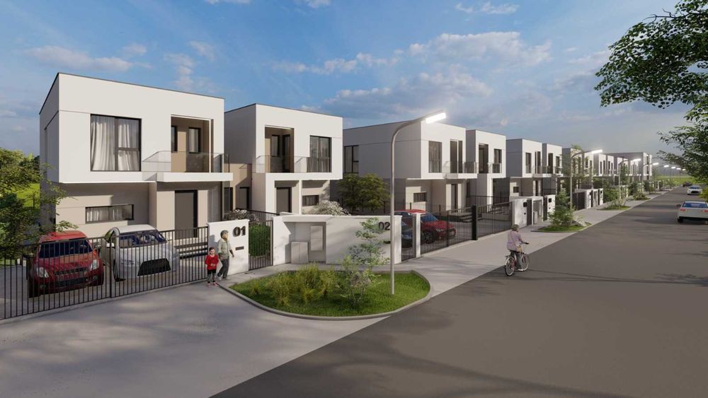 Casa individuala tip duplex fara pereti comuni pe Str.Strugurilor