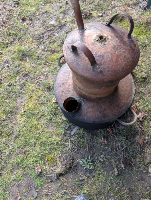 Cazan din cupru pentru țuică 50 litri + anexe+ motor electric