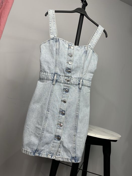 MANGO дънкова  рокля / сукман