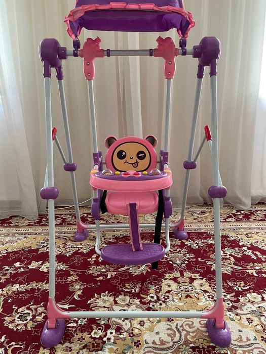 Детские качели стационарные, нагрузка до 30кг