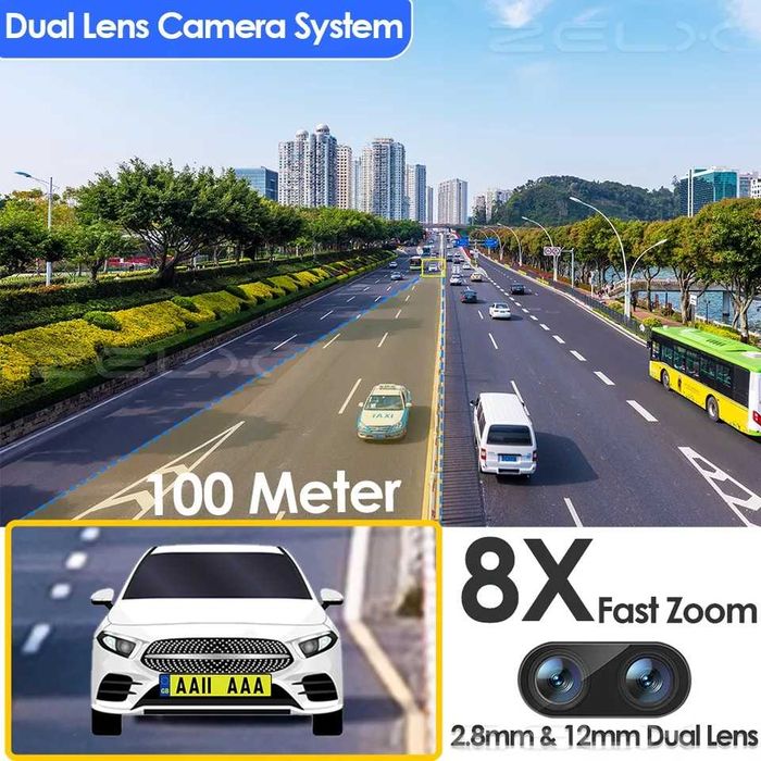 Zoom 8x hybrid camera IP supraveghere exterior wifi icsee