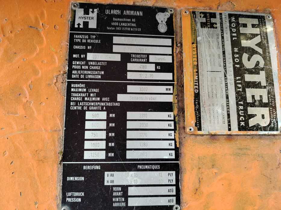 Мотокар  HYSTER 4.2т