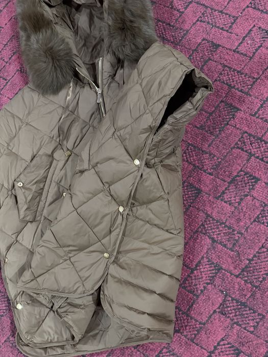 Импорт. куртка  спушеный рукав с мех.натур капешон .раз 50-56