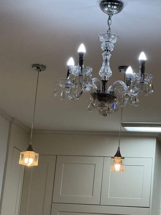 Люстра и бра б/у , корея