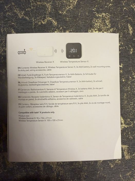 Tado° Wireless Smart Thermostat X Starter Kit – Nou, Sigilat
