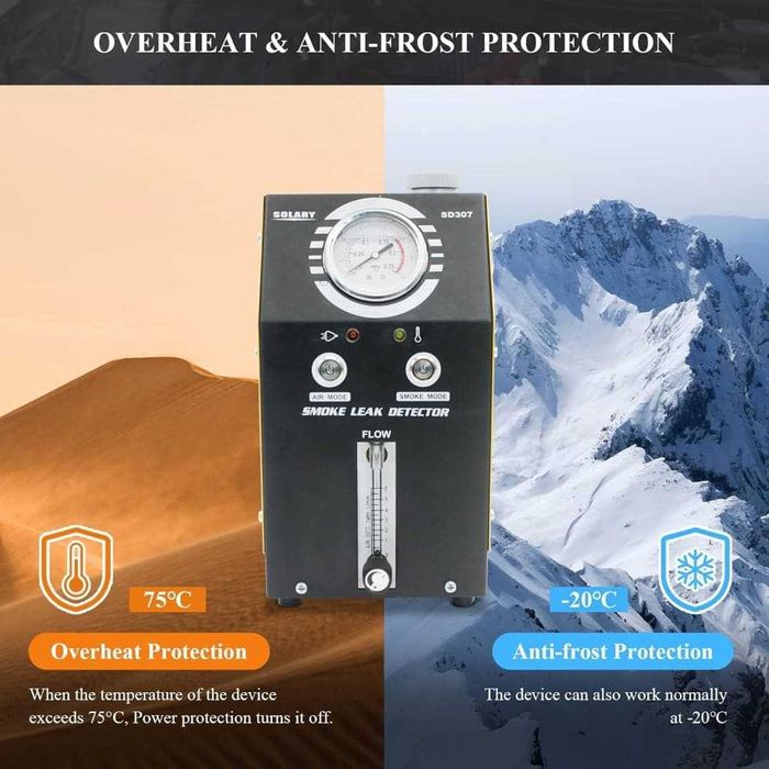 Машина за пушек | Димен тестер за турбо пътища и откриване на утечки