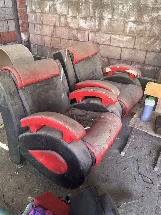 Диван с креслами и паллетки