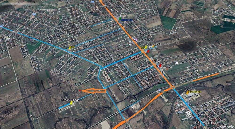 Teren cu front potrivit pentru duplex Moșnița Timisoara