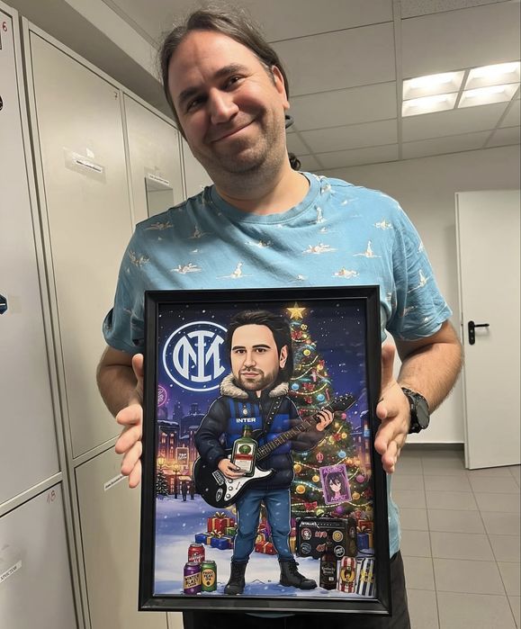 Карикатури,Шарж,Портрети - с подарък рамка