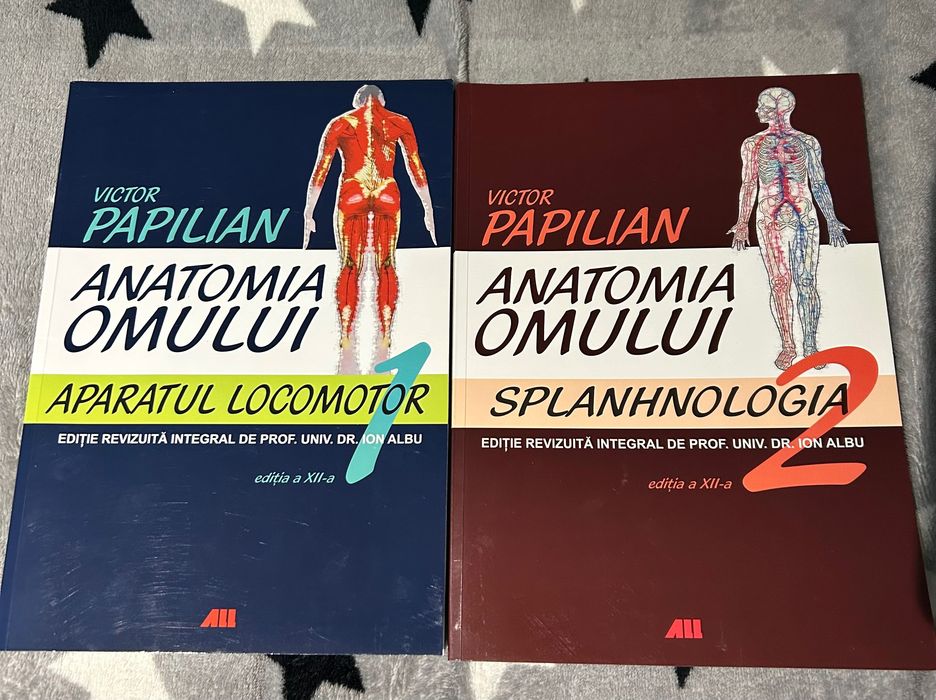 Anatomia Omului – Victor Papilian, vol. 1 și 2 NOI, nefolosite