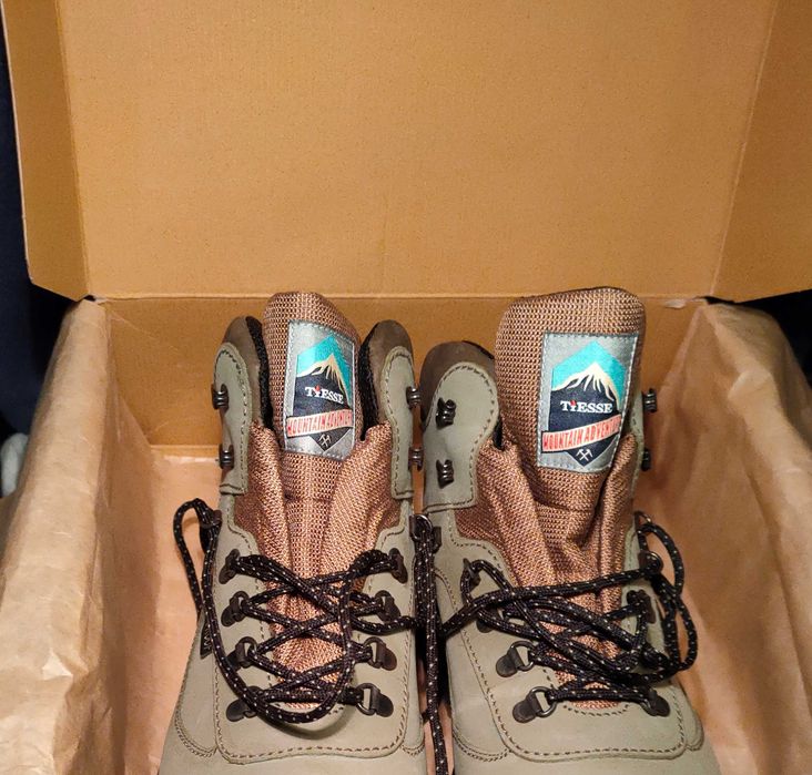 Високи зимни обувки TIESSE, естествена кожа, № 44