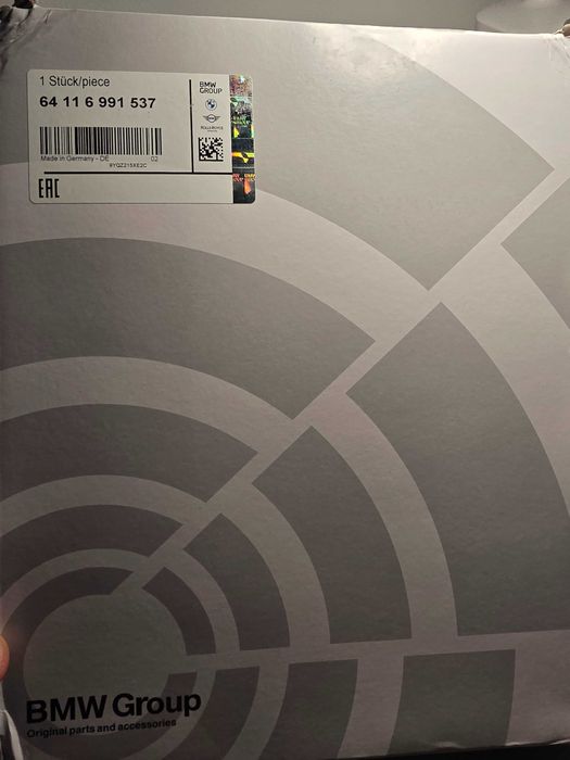 Filtru polen set original BMW seria 5 6 7	64116991537