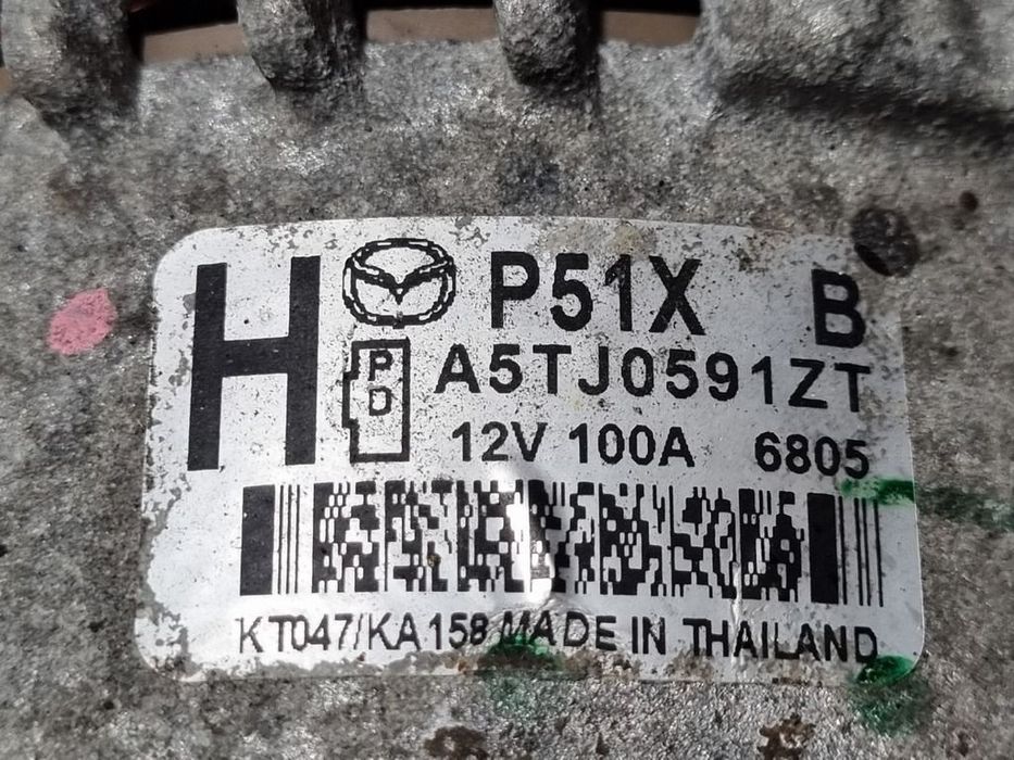 Alternator Mazda CX - 3 2.0 B 2015 - 2018 120CP 1998CC PEX3 PEXB (1276) Benzina A5tj0591zt