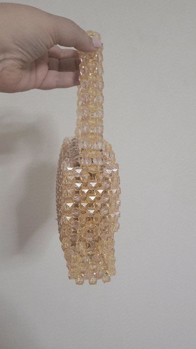 Beaded bag lucrată manual