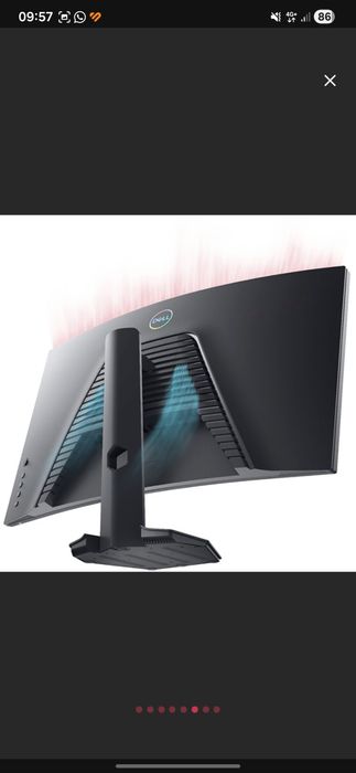 Monitor Gaming Dell S2721HGF, 27”, curbat, 144Hz, VA, G‑Sync / FreeSyn
