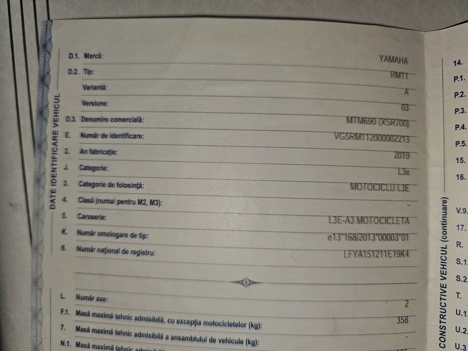 Yamaha XSR 700 - 2019