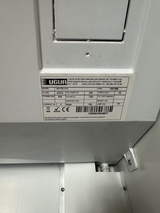 Vand Vitrina Frigorifica UGUR  Carne  455 Litri